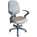 Cadeira Executiva Giratória Couro Eco Marrom CE508 Pethiflex
