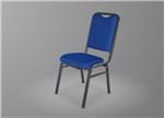 Cadeira Fixa Hotel Grande 180G Dolimar Tecido Azul