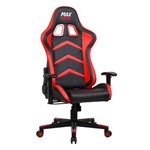 Cadeira Gamer Max Racer Aggressive Reclinável Preto/Vermelho
