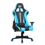 Cadeira Gamer Max Racer Skilled Reclinável Preto/Azul