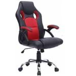Cadeira Gamer Reclinável Base Cromada Giratória Preto/vermelho - Best
