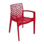 Cadeira Gruvyer Braço Vermelha Vermelha