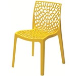 Cadeira Gruvyer na Cor Amarela - Fabricada na Itália