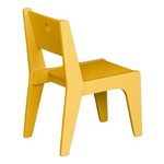 Cadeira Infantil Amarela 02 Peças Modelo Arco Caixotin