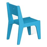 Cadeira Infantil Azul Claro 02 Peças Modelo Arco Caixotin