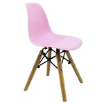 Cadeira Infantil DKR Wood Rosa Claro Byart