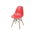 Cadeira Infantil Eames Wood Vermelha 1102B OR Design
