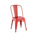 Cadeira Iron Sem Braço Vermelha