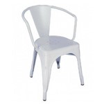 Cadeira Iron Tolix com Braço Branca