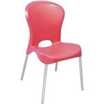 Cadeira Jolie Pernas Polidas Vermelha - Tramontina