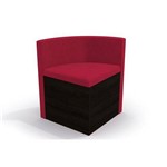 Cadeira Kappesberg Estar 4CAD800 Madeira (4 Unidades) - Walnut Fosco -Assento/Encosto Vermelho D006