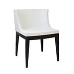Cadeira Mademoiselle Branca - Madeira Escura Branca
