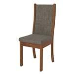 Cadeira Malta 2 Peças - Rústico Terrara com Linho Bronze
