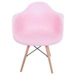 Cadeira Melbourne Eiffel Charles Eames Base Madeira - Rosa - Factus