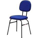 Cadeira Miami Fixa Azul Espuma Injetada Fabone Móveis