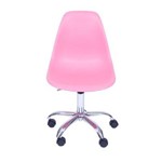 Cadeira Office Eames Dkr de Polipropileno Rosa