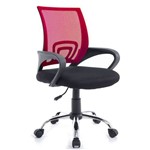 Cadeira Office Giratória C/ Altura Regulável Gallant Preta/Vermelha GCD10OMEA-VM