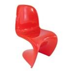 Cadeira Panton Infantil Vermelho Byartdesign