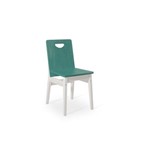 Cadeira para Mesa de Jantar Tucupi 40x51x81cm - Acabamento Stain Branco e Azul