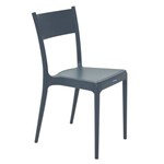 Cadeira Plastica Monobloco Diana Azul Navy