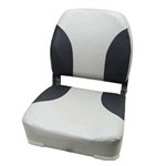 Cadeira Poltrona Estofada P/ Barco Lancha - Cinza Esverdiado