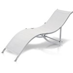 Cadeira "S" Textilene Alumínio - Branca - Bel Fix