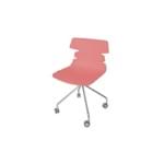 Cadeira Ripe com Rodizio Falkk Fl-022 Vermelha