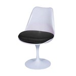 Cadeira Saarinen Branco - Assento Preto