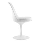 Cadeira Saarinen Tulipa Branca com Almofada Branca