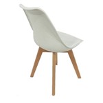 Cadeira Saarinen Wood Branco - Byartdesign