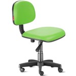 Cadeira Secretária Giratória com Encosto Courvim Verde Limão Cb13