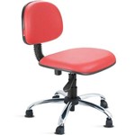 Cadeira Secretária Giratória Courvim Vermelho Cb14