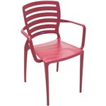 Cadeira Sofia Vazada Horizontal Vermelha - Tramontina