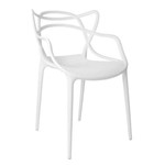 Cadeira Style Planeta Casa Pc044 com Braços Branco