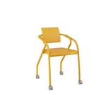 Cadeira Tecido Napa Amarelo Ouro