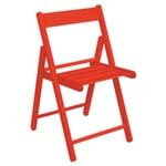 Cadeira Tramontina Dobrável de Madeira Vermelha Aconchego