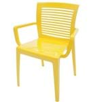 Cadeira Victória com Braços Amarelo - Tramontina