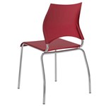 Cadeiras Carraro Móveis 357 - Cromado/Vermelho