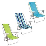 Cadeiras de Praia Reclináveis Três Cores 3 Unidades - Coleman Go Island