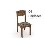 Cadeiras para Sala de Jantar Ca12 Nobre com Chenille Floral - Dalla Costa