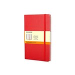 Caderneta Especial Moleskine Classic Pautado 009 X 014 Cm Vermelho