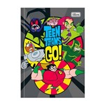 Caderno 1/4 Brochura Teen Titans Go! - Cinza - 80 Folhas - Tilibra
