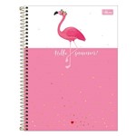 Caderno Aloha - Flamingo Hello Summer - 160 Folhas - Tilibra