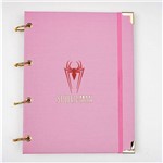 Caderno Argolado Universitário Spider-Man em Couro