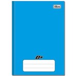 Caderno Azul D ¼ Brochura Capa Dura Costurado 96 Folhas