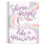 Caderno Blink - Shine Bright Like a Unicorn - 160 Folhas - Tilibra