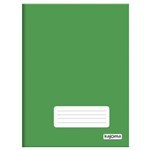 Caderno Brochura Capa Dura Ofício com 96 Folhas Kajoma Verde