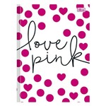 Caderno Brochura Love Pink - Bolinhas - 96 Folhas - Tilibra