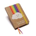 Caderno Costurado Miolo Colorido Nuvem Caderno Costurado Miolo Colorido Nuvem