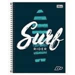Caderno D+ Masculino - Surf Rider - 16 Matérias - Tilibra